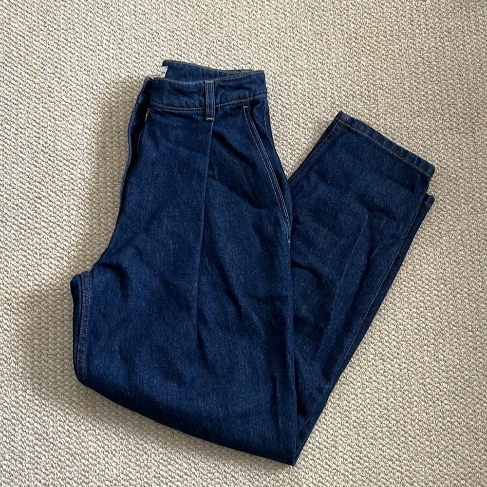 Magda Butrym denim toteness pants navy​